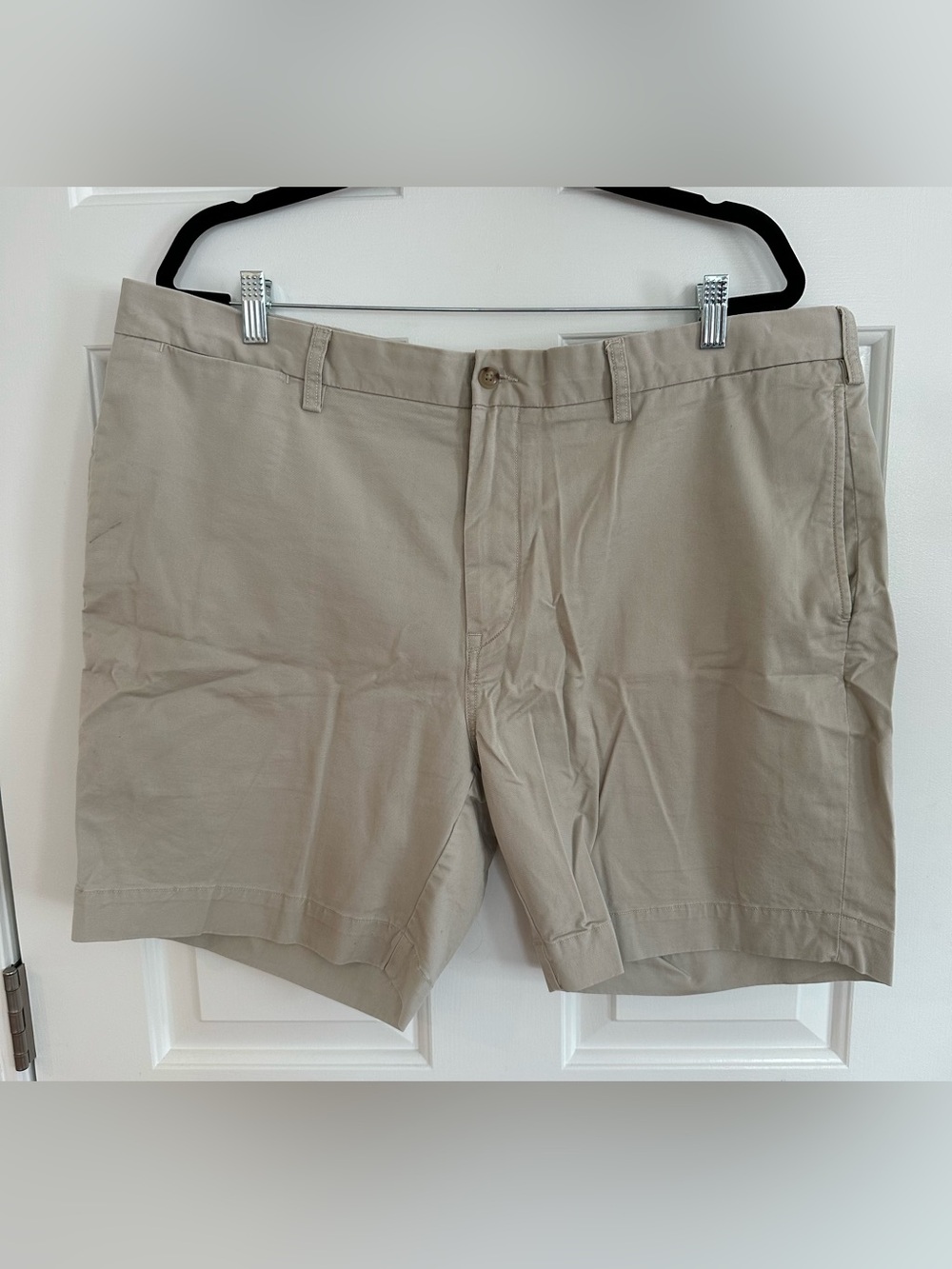 Ralph Lauren Polo Mens Chino Stretch Classic Fit Tan Shorts Khaki Size 40 EUC